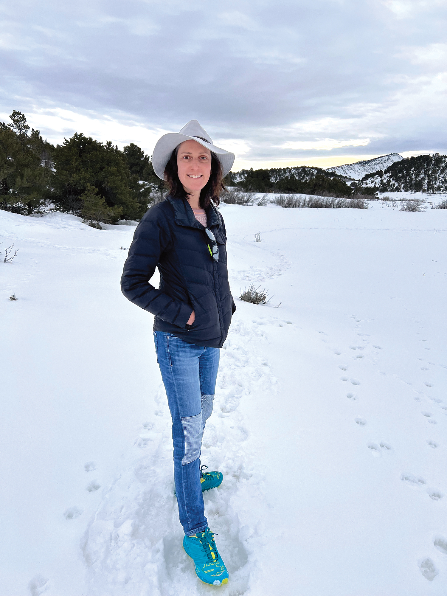 Kate Siber in Horse Gulch on the outskirts of Durango, Colorado
