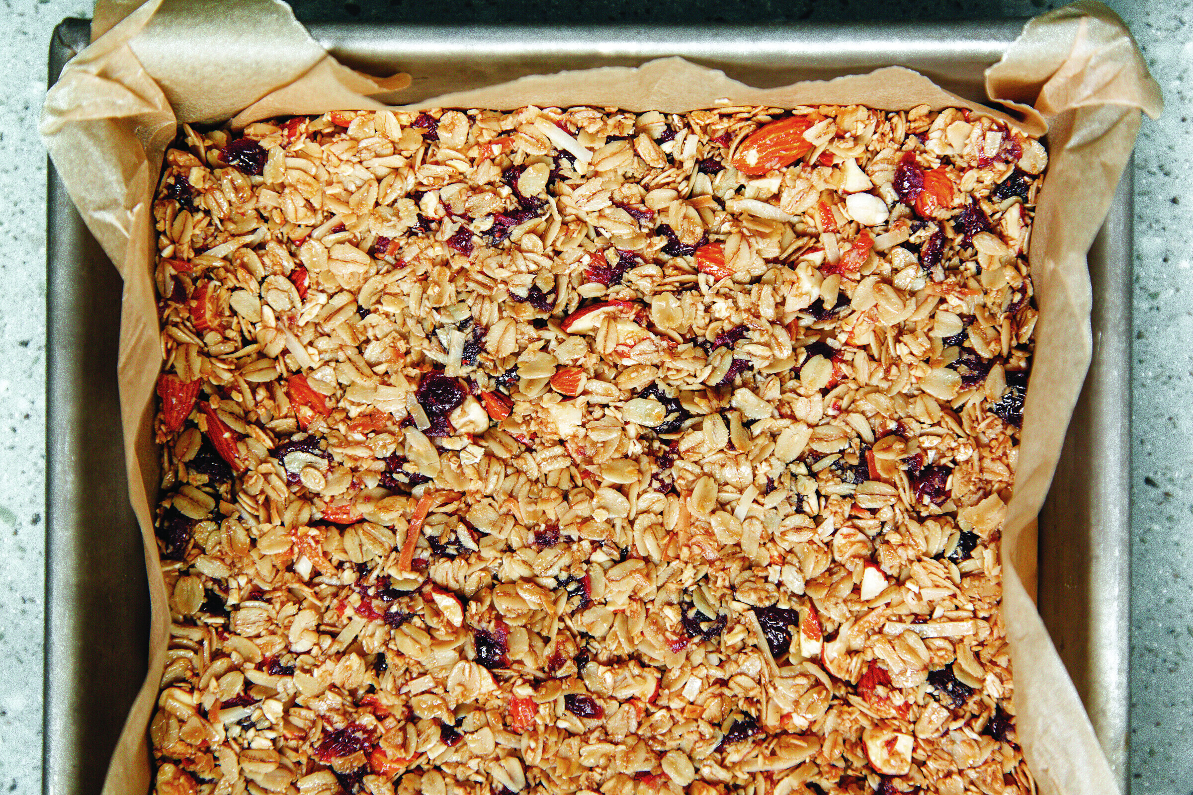 Trail-Ready Cranberry Almond Granola Bars