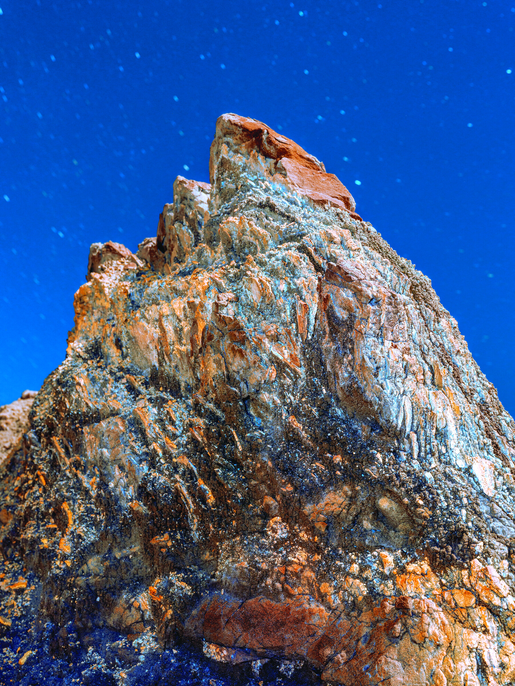 Rock formation against blue sky, Eldorado Canyon