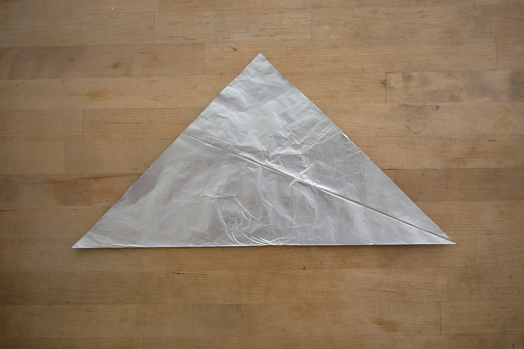 Origami foil bowl step 3