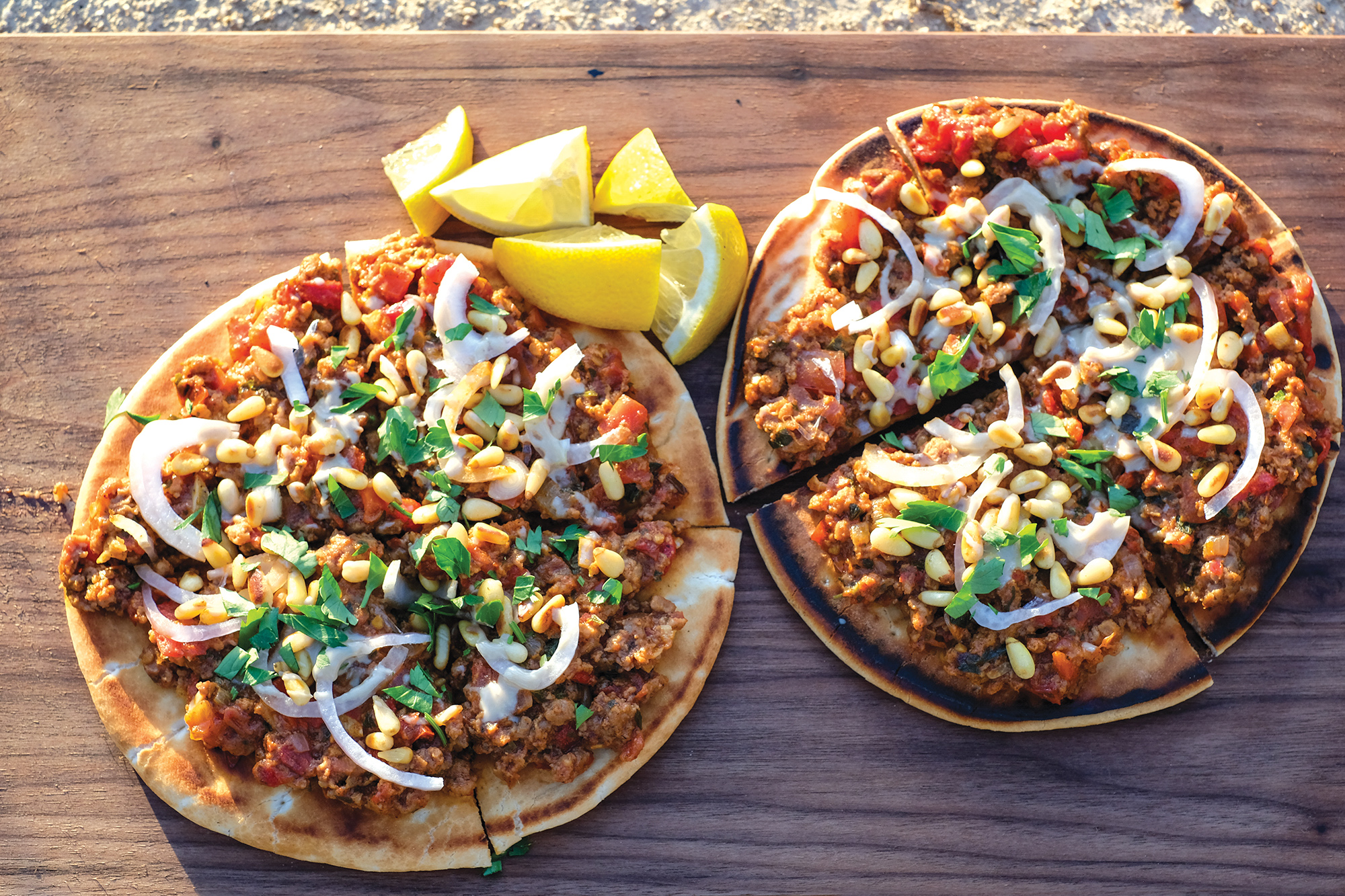 Turkish Flatbread plated