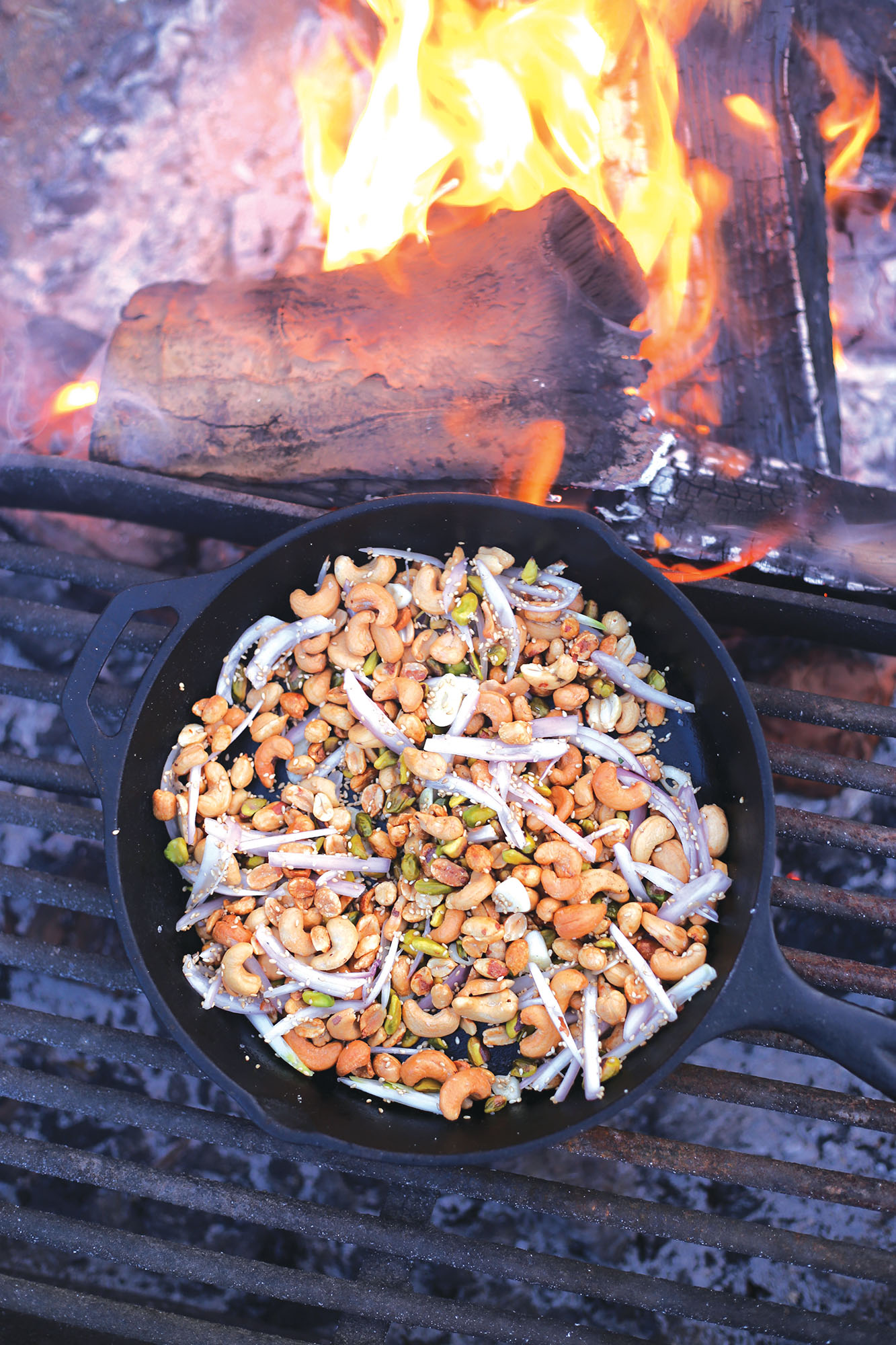 Chili Crisp Roasted Nuts