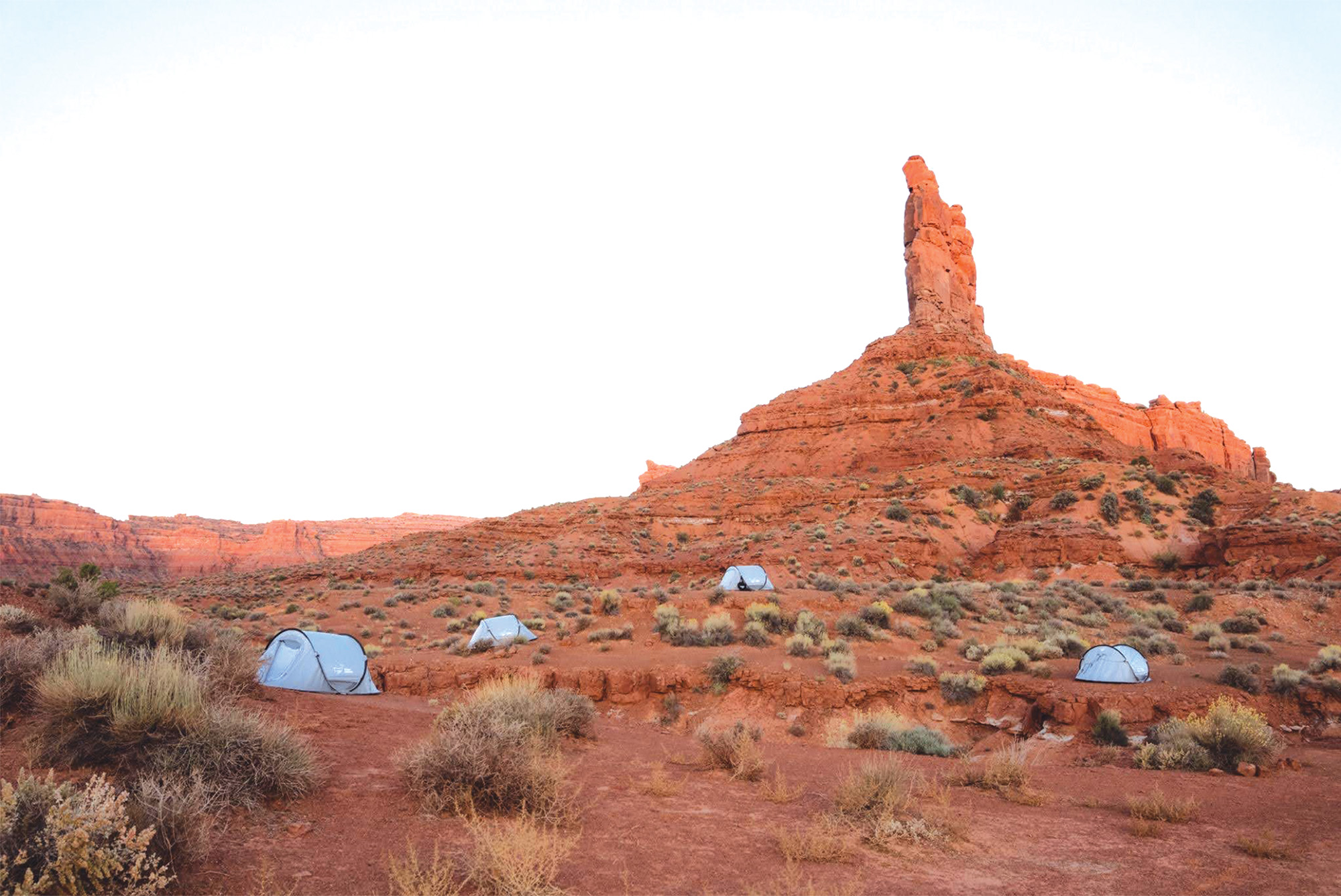 Base camp in Valley of the Gods, Utah