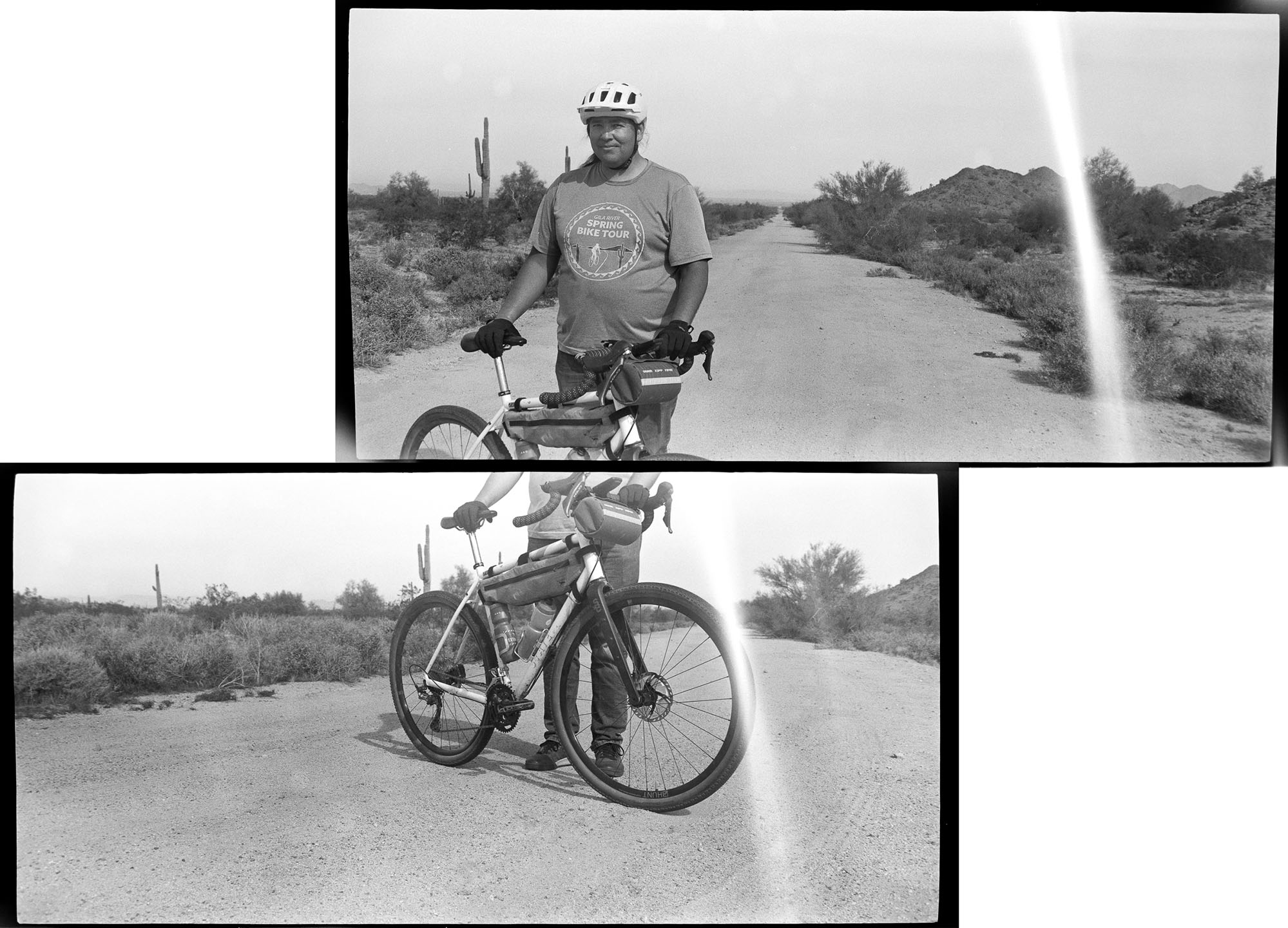 Elisha Bishop during the inaugural Rez Gravel
