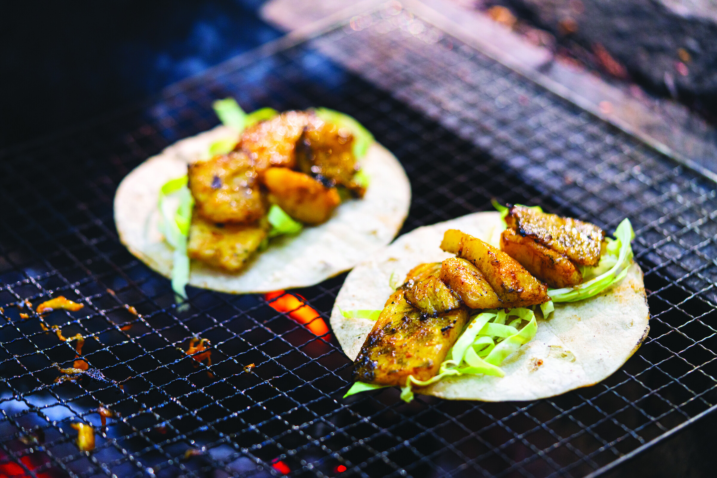 Jerk Pineapple and Avocado Tacos