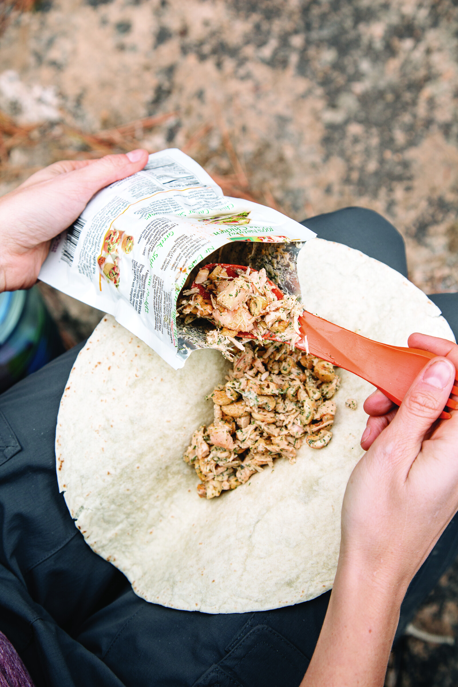 Sweet and Spicy Cashew Chicken Wrap