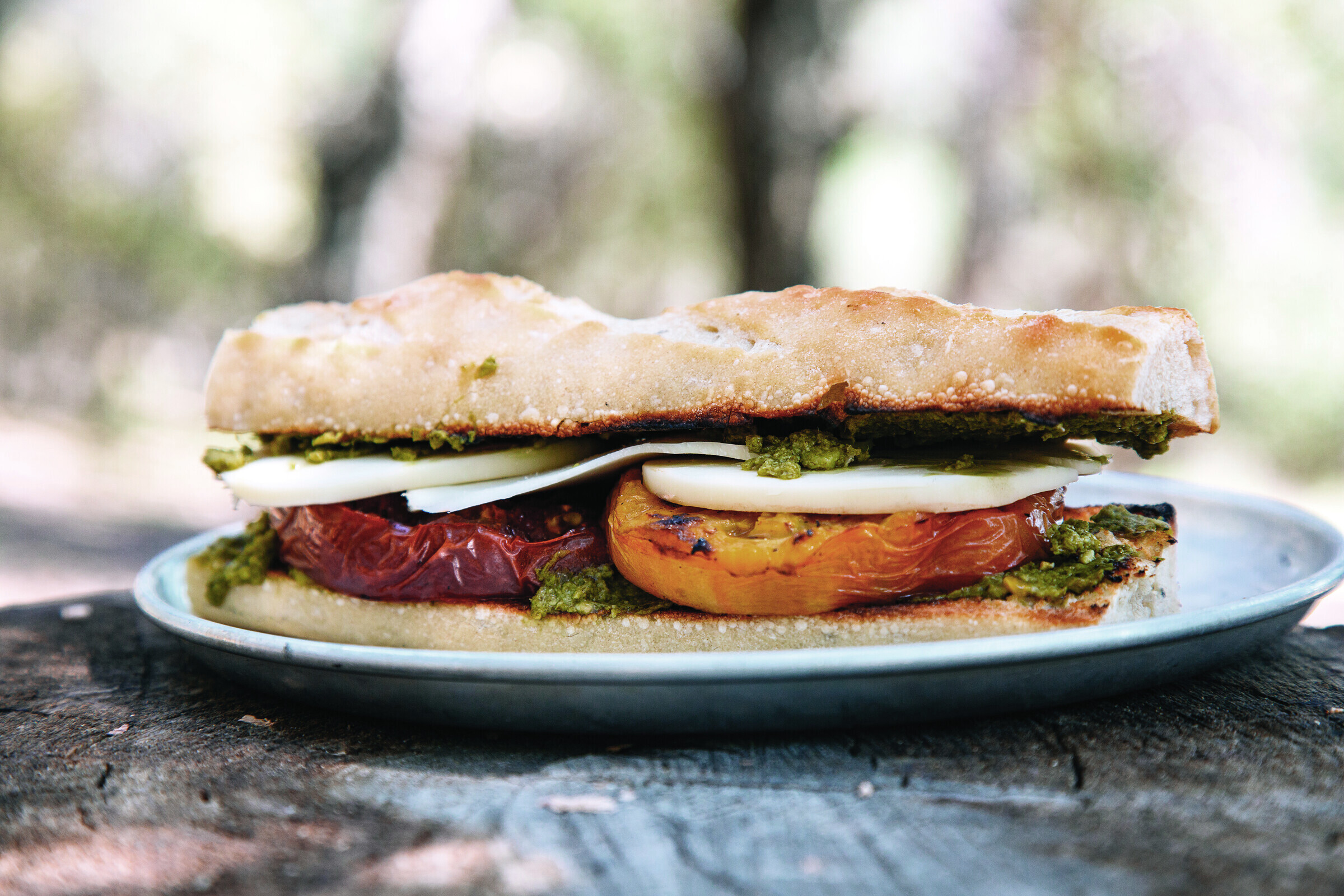 Campfire Grilled Caprese Sandwiches