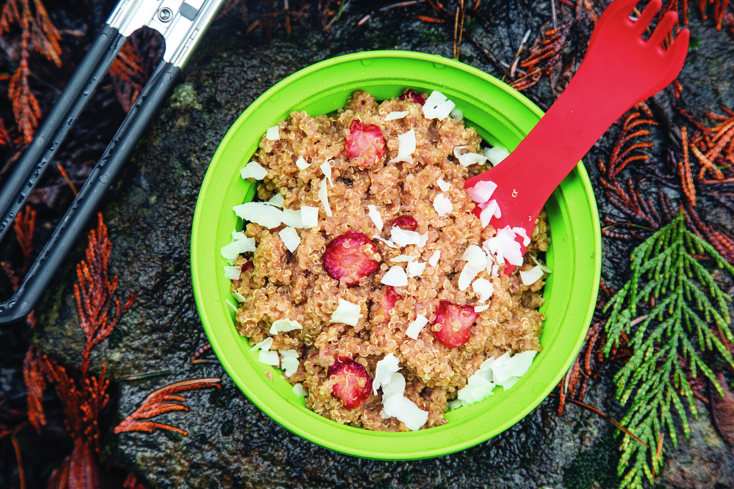 Strawberry and Coconut Quinoa Porridge
