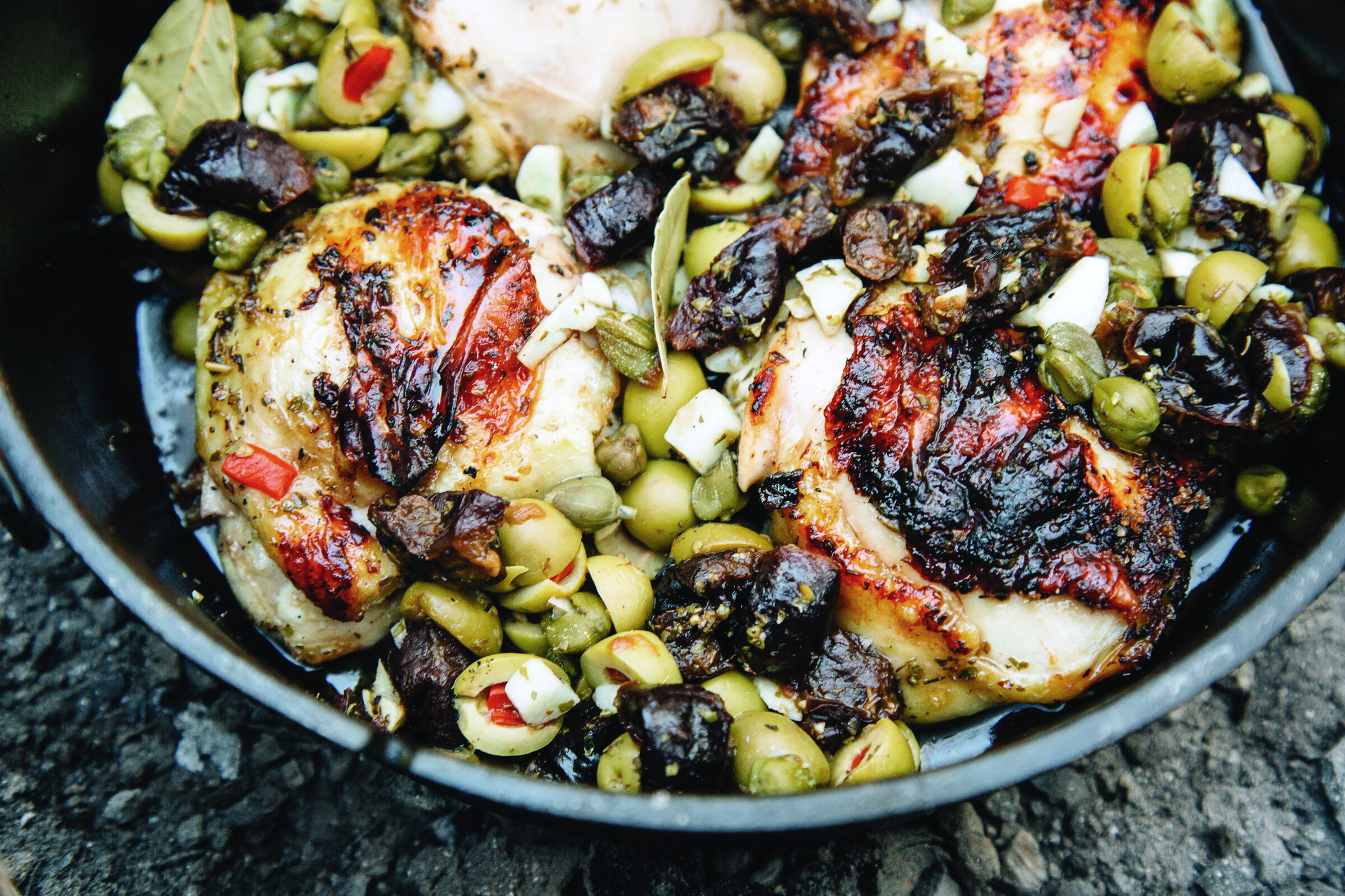 Dutch Oven Chicken Marbella