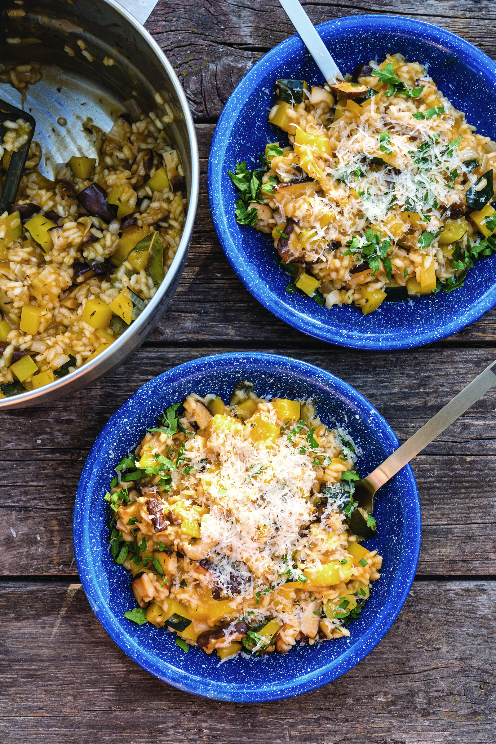 Acorn Squash Risotto with Shiitake Mushrooms