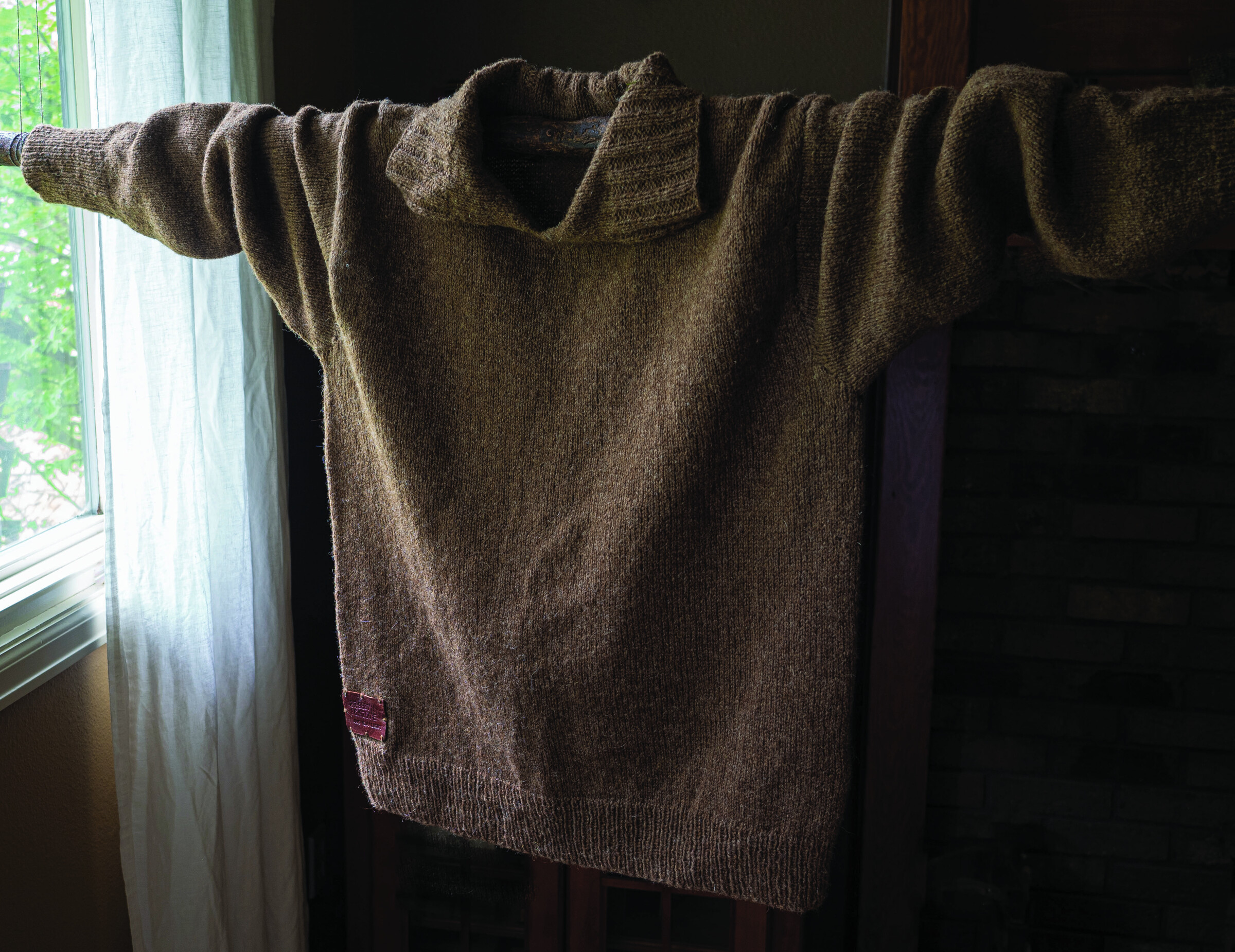 Replica of George Mallory's sweater knit by Stacy Abernathy