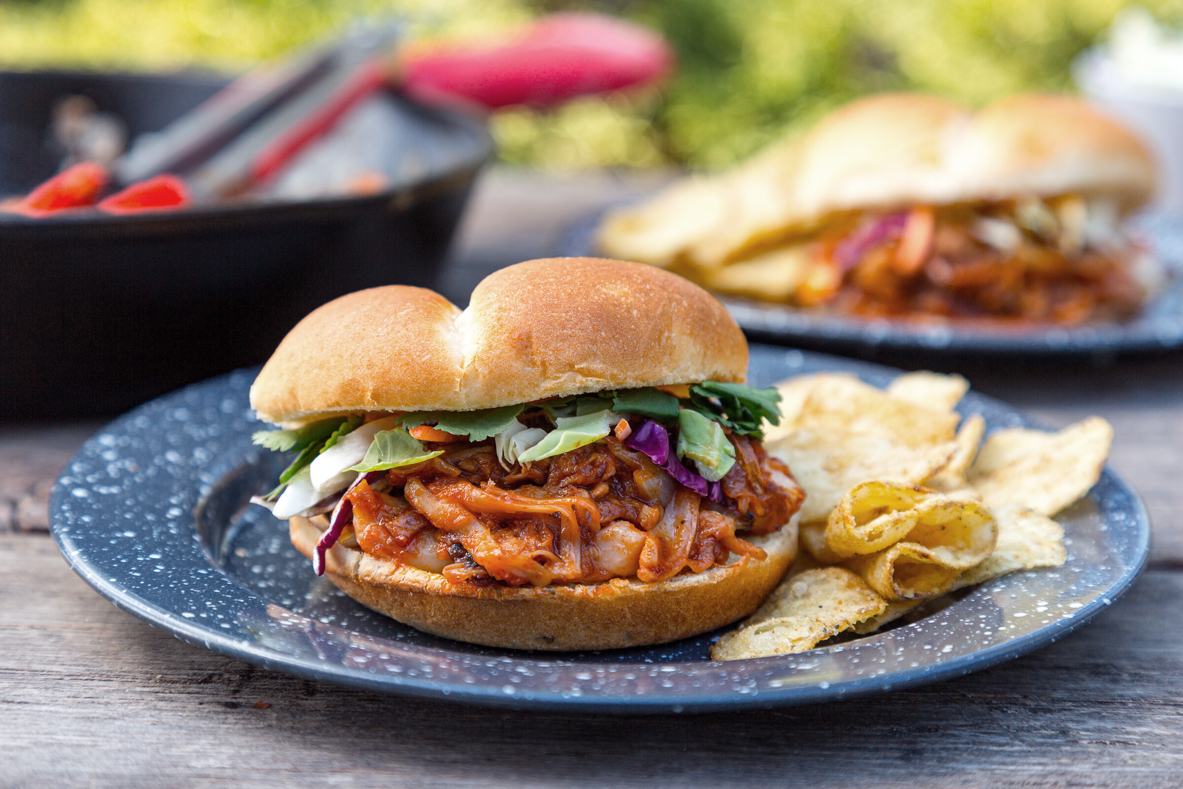BBQ Jackfruit “Pulled Pork” Sandwiches