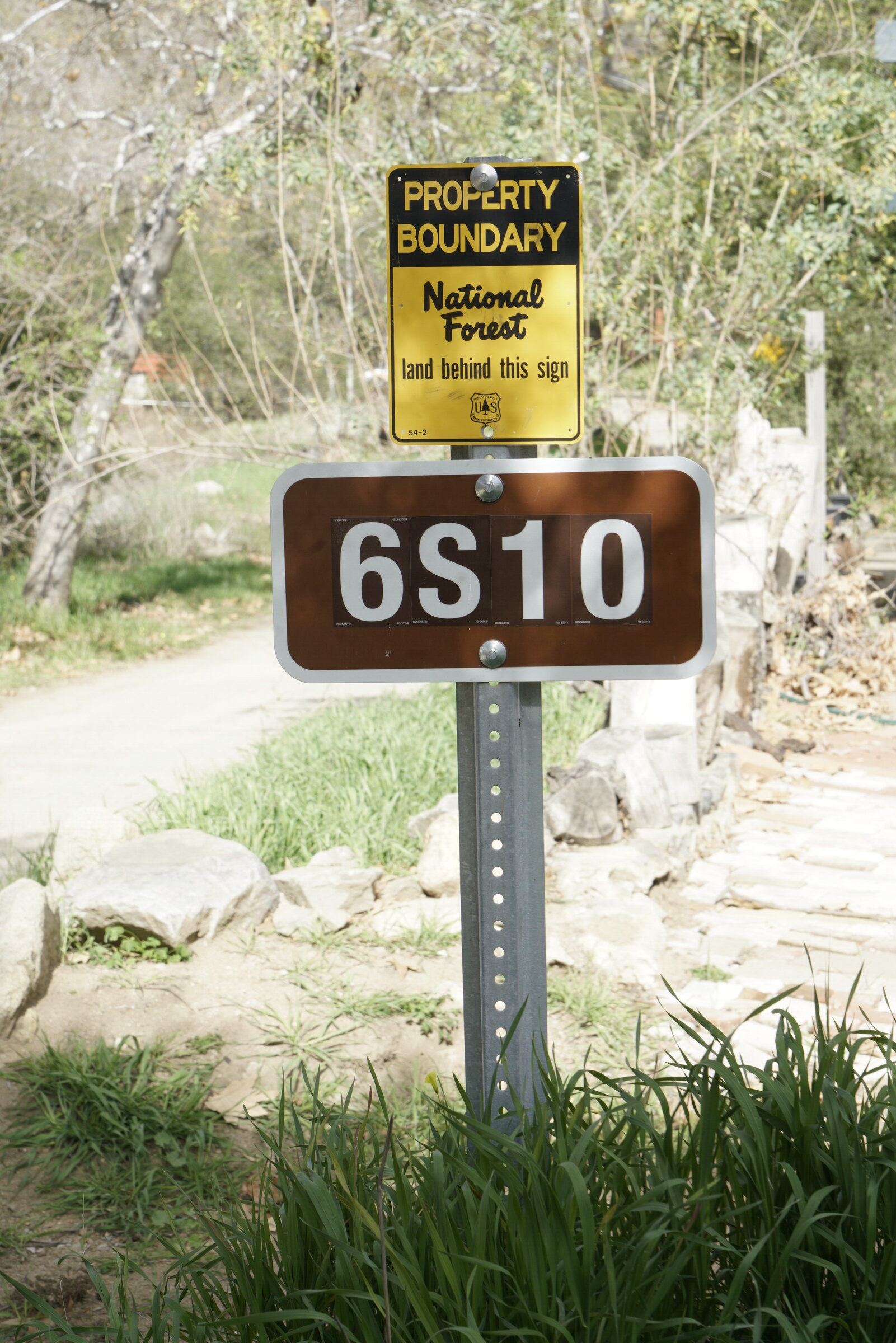 A Forest Service road sign in Cleveland National Forest