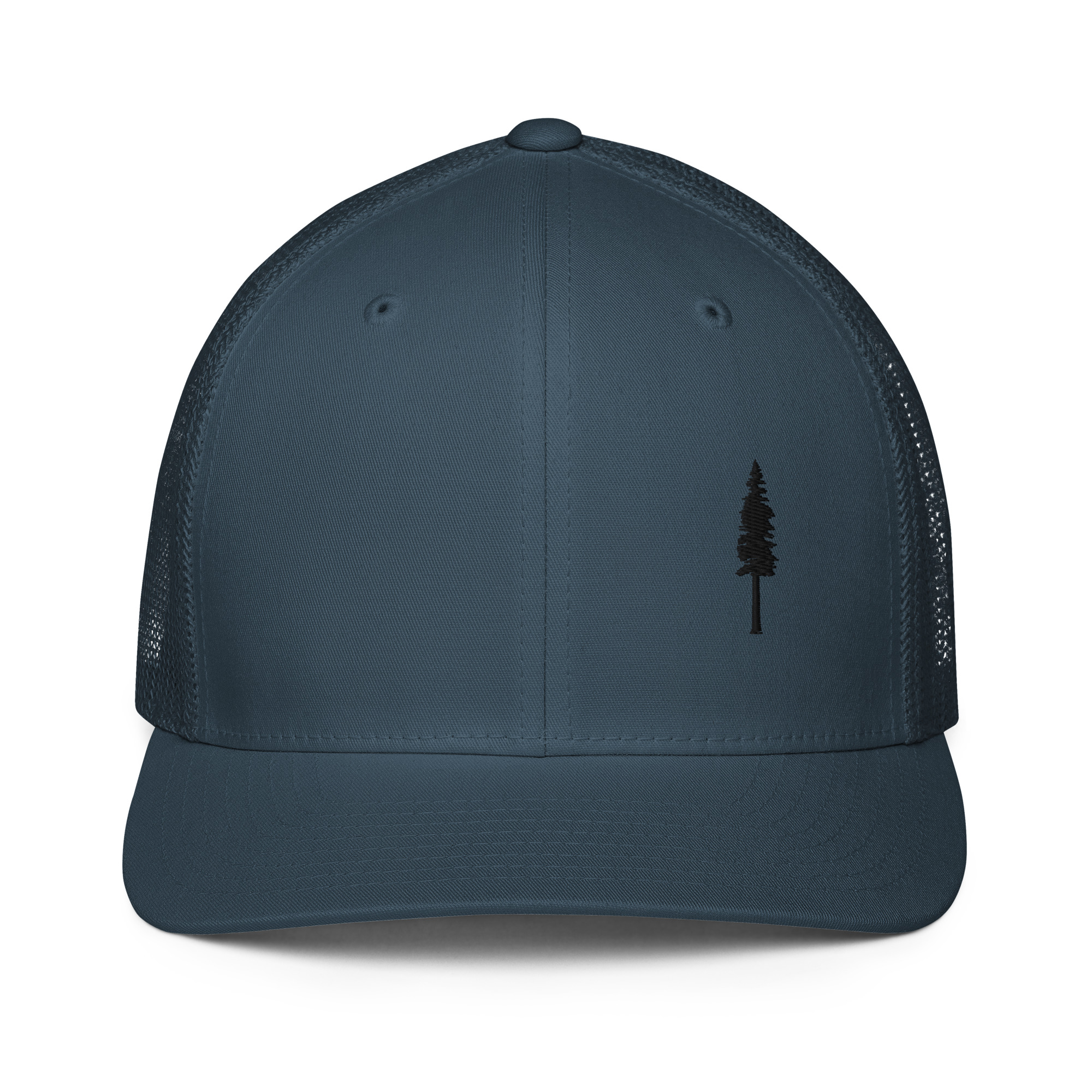 AJ Redwood Trucker Cap with Black Embroidery
